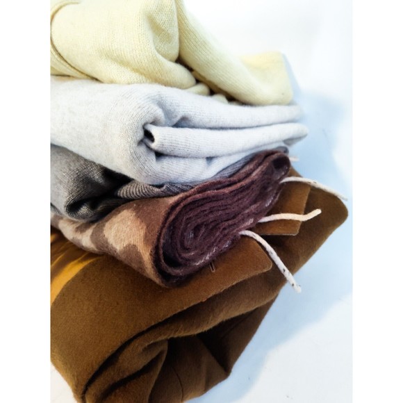 100% Cashmere Cutter Sweater Lot 5 Beige Crafts Repurpose Recycle Upcycle 3 Lbs - Picture 3 of 15